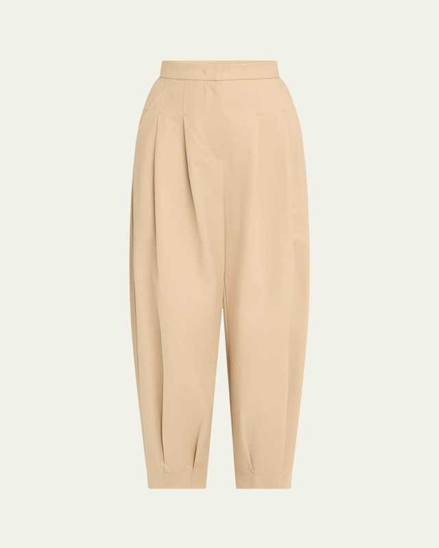 Kabuki Pintuck Tapered Leg Trousers